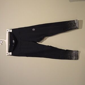 Virus INTL Compression Leggings, Limited Addition, Black and Silver, Large